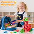 LeagoEra Set 32 3-12 Magnetic Tiles Magnetic Blocks Building Toy: Portable Mini Magnetic Tiles Travel Pieces Montessori