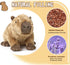 Capybara Stuffed Animals, Microwavable Stuffed Animal Adorable Fluffy Capybara Plush for Warmth Comfort, Heatable