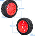 Hobbypark 12mm Hex RC 1/10 Buggy Wheels and Tires Set, Height 3.46''(88mm) for Redcat Shockwave Tornado S30 EPX/PRO