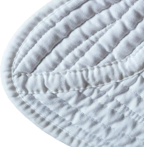 Boruiann Blanket,36x46inch House White Baby Quilt, Cotton Embossed Baby
