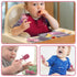 Silikong Silicone Utensils, Baby Fork and Spoon Set for Training, Ages 6 Months (Pink)