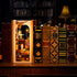 Set 3.6mm 1015 8+ INSOON Magic Booknook Building with LED Light, Mini DIY Bookend Building Kit for Bookshelf & Home
