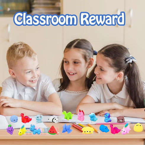 MEZHOBBY 120pcs Mochi Squishies Squishy Toy Party Favors for Kids Classroom Prize Mochi Squishy Mini Kawaii squishies
