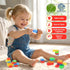 24PCS Playset LESONG Sensory Building Toys for Toddlers: Squeezable Silicone Stacking Toys Early Learning Construction