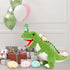 Tezituor Giant Dinosaur Stuffed Animal, 23.6'' Big T-Rex Mommy Plush Toy with 3 Baby Dinosaurs & Egg Bags