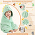 14 Set, Set,4 32x32 10 Flasoo Pcs Baby Towels Baby Towels and Washcloths Pcs in Cute Hooded Bath Towel & Pcs Baby