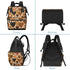 Honeybaby Backpack 19L Diaper Bag for Mom & Dad Print Abstract Leopard Large Diaper Bag Tote with Multi-Pocket