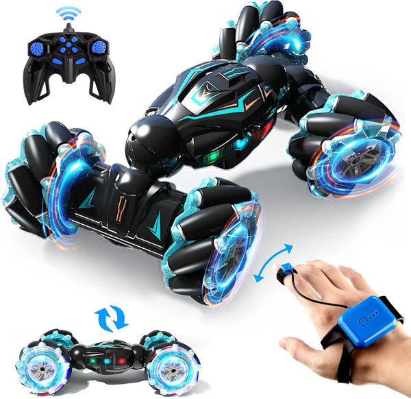 Deejoy 1:12 Gesture Sensing RC Stunt Car, 2.4GHz 4WD Hand Controlled Remote