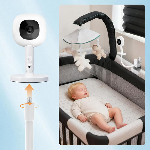 Stand,8inches Portable Baby Monitor Mount Compatible with Nanit Smart Pro Baby Monitor & Flex Flexible Arm