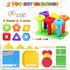 set 73Pcs 3-6 Peg Board Toy DIY Building Stacking Toys for Kids Years Old,STEM Educational Kids Toy for Brain