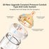 YOUKEBEI 0 3oz Glass Baby Bottle for Newborns Anti-Colic, BPA-Free, Safe Glass Baby Bottle with Slow Flow Nipple(SS)