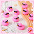 36 Packs Sets 2.2 Inch Sosation Mini Rubber Ducks with Sunglasses Bath Squeaky Rubber Duckies Cute Float Bathtub Toys