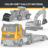 Kids Toys for 3-7 Years Old Boys - Die-cast Construction Toys Set with Semi Truck, Excavator, Bulldozer, Alloy Vehicles