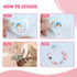 Set 3 SCOM Reborn Baby Doll Accessories - Rainbow Magnetic Pacifiers & Removable Reusable Baby Doll Bottles