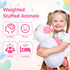Weighted Stuffed Animals 4.0 Lbs, Weighted Strawberry Cow Plush, 23 inch Cow Weighted Pillow for Kids