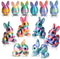 6PCS 3D Printed Bunny Eggs, Prefilled Egg with Articulated Rabbit Fidget Toys