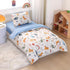 100% Cotton inosaur Crib Bedding Set with Cute Animal Printed, 3 Pieces