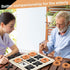 Seenelling Jumbo Wooden Tic Tac Toe Game Dementia Activities for Alzheimers Seniors with Matching and Puzzle Templates