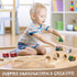 1 Pack Wood Train Track Expansion Wooden Train Track Accessories Bridge Connectors Compatible with Most Major Toy