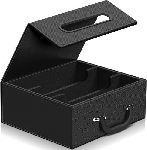 110+ Magnetic Card Holder Deck Case - Leather Magnetic Closure Commander Card Portable Storage for Sports Cards