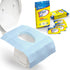 20 Pack XL Disposable Toilet Seat Covers – Waterproof Toilet Cover Sheets with Adhesive Tabs for Adults, Kids &