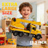 15 3-8 3-5 4-7, Crane Truck Toy with Lights & Sounds, Friction-Powered Engineering Vehicle for Toddlers Years Boys