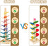 Wooden Music Tree Toy for Kids, Marble Ball Run Track Game for Toddlers, Educational Montessori Gift