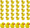 Pack of 36 Tiny Ducks, Little Plastic Duck Mini Resin Ducks for Garden Decorations, Dollhouse Miniatures, Crafts