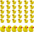 Pack of 36 Tiny Ducks, Little Plastic Duck Mini Resin Ducks for Garden Decorations, Dollhouse Miniatures, Crafts