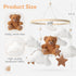 NICEMER Baby Mobile for Crib Teddy Bear Cloud Crib Mobile for Boys and Girls Nursery Mobile Gender Neutral Crib Hanging