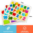 Wooden Puzzles for Toddlers, Voamuw Alphabet Number Shape Learning Puzzle for Kids Ages 3-5, Montessori Educational