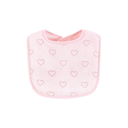 Set, Hudson Baby Unisex Baby Cotton Terry Bib and Burp Cloth Mom Dad Dream, One Size