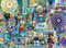 Cobble Hill 1000 Piece Puzzle - Rainbow Collection: Blue with Sample Poster Included