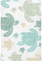 Tribal Sea Turtle Crib Sheets for Boys and Girls, Soft and Breathable, 52 x 28 x 9 Inches