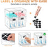 Countertop 4 1 TOOGE Stackable Baby Bottle Organizer: Acrylic Bottle Organizer Baby Storage Drawers Clear Bottle