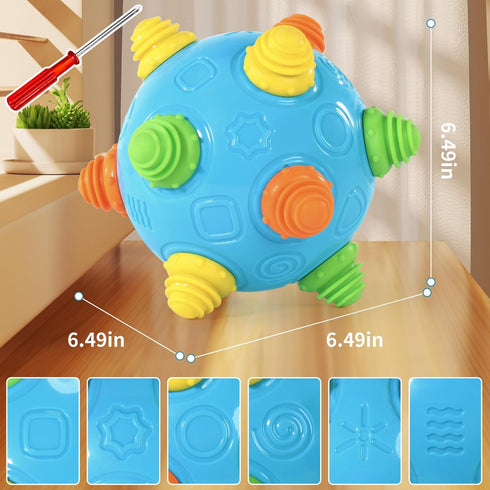 Crawling Sensory Bumble Ball for Babies - Dancing Interactive Sounds Infants Toy, Bouncing Learning Ball, Ideal Gift