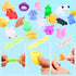 YAWEVEAY 100Pcs Mochi Squishy Toy Individually Wrapped Squishy Toys for Kids Party Favors, Kawaii Squishies Animals