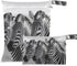 Gravopti Zebra Pattern Wet Dry Bags Set of 2, Reusable Waterproof Organizer with