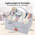 KeaBabies Portable Diaper Changing Pad and Baby Diaper Caddy Organizer - Waterproof Foldable Baby Changing Mat - Large