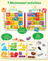 3 4 5 Coogam Toddler Felt Montessori Busy Book, Activity Busy Sensory Boards Fine Motor Skill Quiet Book Car Travel