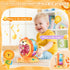 1-2 Alphabet Learning Toys for Toddlers Year Old, Lion Spin and Sing ABC Letter Interactive Toys with Lights Sound