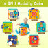Busy Board for 1+ Year Old, Montessori Educational Toys for 1-4 Year Olds, 6-in-1 Early Development Gifts