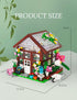Set (579Pieces) SEMKY City Series Flower House Building Blocks with LED Lights, Creative Flower House Model Gifts