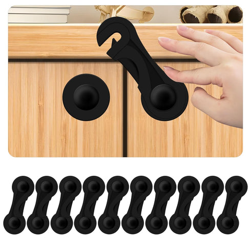 Child Proof Cabinet Locks-(10-Pack) - Child Locks For Cabinets And Drawers,Easy To