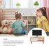 Toyvian 1/12 Scale Dollhouse Miniature TV - Dollhouse Living Room Television, Mini TV Cabinet, Tiny TV Set Decor