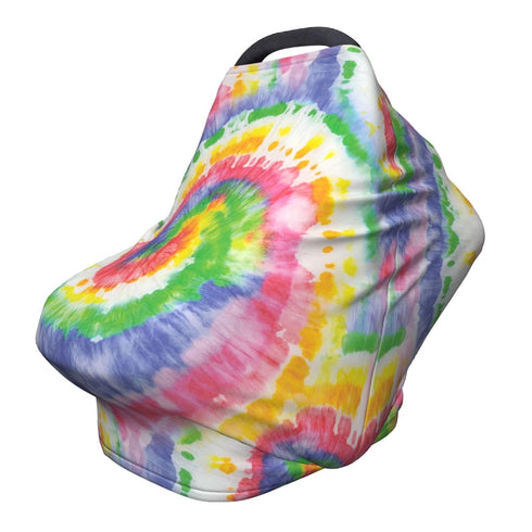 Schgap Tie Dye Car Seat Covers for Baby, Soft Stroller Cover Nursing Cover