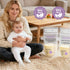 MomMed 6oz (200 Count) Breast Milk Storage Bags with Color-Changing Temperature Indicator - Self-Standing No-Leak