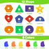 Montessori Toys for Toddlers 1-3 Years, Wooden Shape Learning Puzzles for 12-24 Months, Educational Gifts