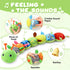 Baby Toys 0 to 12 Months, Musical Stuffed Animal Activity Toys for Newborn Boys Girls, Caterpillar Green