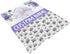 Personalized Violet Flower Baby Blanket, Custom Flower Baby Nursery Blanket, Violet Flower Receiving Bedding Blanket